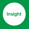 The word Insight in green in a white circle surrounded by a greem square.