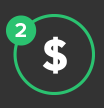 An icon of a dollar sign in a green circle.